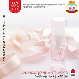 Gel Làm Trắng Răng Nhật Bản VALANROSE Tooth Whitening Gel, Làm Sạch Vết Ố, Trắng Sáng Răng, Tạo Lớp Phủ Bảo Vệ Răng Chắc Khỏe, Hương Hoa Hồng Ngăn Mùi Hôi Miệng