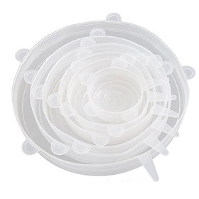 Mua Bộ 6 miếng bọc thực phẩm bằng silicone an toàn  chịu nhiệt tốt