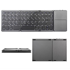 Bàn Phím BlueTooth Gấp Gọn Có TouchPad Foldable Keyboard With TouchPad - AsiaMart