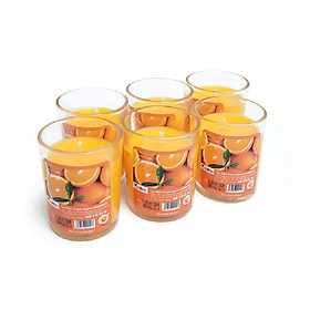 Nến thơm hộp 6 ly votive Eden Candle FTRAMART EDC0016 cháy 12h30, Dinner Candle Nguyên liệu sáp palm tinh luyện, cháy không khói, An toàn cho sức khỏe, Trang trí tiệc và làm Thơm phòng