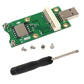 Mini PCI-E to USB2.0 Adapter Test 3G/4G WWAN Module with SIM Card Slot