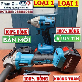 Mua Bộ Combo 2 Trong 1 Gồm Máy Mài Góc Và Máy Chuyên Vít 199V 2 Pin 15 Cell  Động Cơ Không Than - Tặng Hộp Đựng (Bảo Hành 1 Năm)