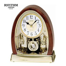 Đồng hồ để bàn Nhật Bản Rhythm 4RJ636WD23 Kt 20.0 x 24.5 x 10.0cm, 900g Vỏ nhựa. Dùng Pin.
