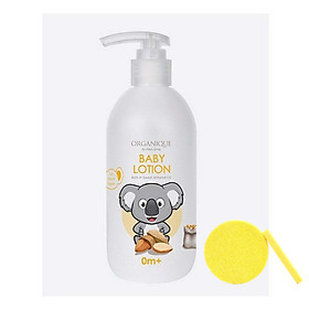 Sữa Dưỡng Da Dành Cho Bé Organique Baby Lotion (300ml) - Tặng Kèm Mút Rửa Mặt