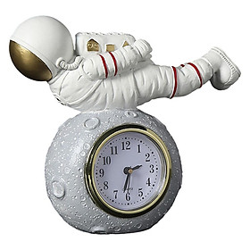 Astronaut Clock Tabletop Bedside Desk Clock  Ornaments