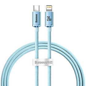 Mua Cáp sạc nhanh truyền dữ liệu tốc độ cao siêu bền Type C to L Baseus Crystal 20W (Hàng chính hãng)