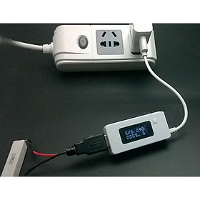 Mua Dụng cụ kiểm tra dòng sạc và điện áp trên điện thoại  máy vi tính thông minh version2 (Tặng nút kẹp cao su giữ dây điện-giao màu ngẫu nhiên)