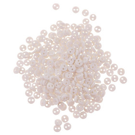 Doll DIY Clothes 300pcs White 4mm Round Buttons for /Sewing Craft