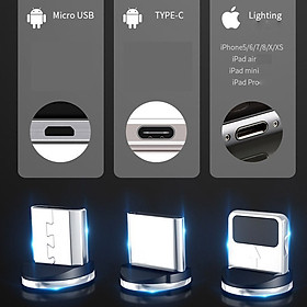 Mua Dây cáp sạc nhanh 5A kết nối cổng Micro USB/Type-C /Lightning tùy chọn cho iPhone Android - miếng lót chuột