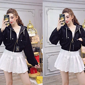 Áo Khoác Nhung Dây Kéo Form Lững Siêu Xinh