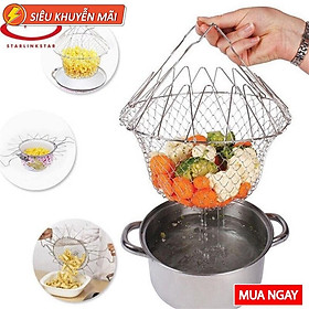 RỔ LƯỚI CHIÊN NHÚNG LUỘC RAU CỦ QUẢ TIỆN DỤNG AN TOÀN
