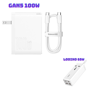 Mua Củ Sạc Nhanh Công Suất Cao Baseus GaN5 Pro Fast Charger C+U 100W (Hàng chính hãng)