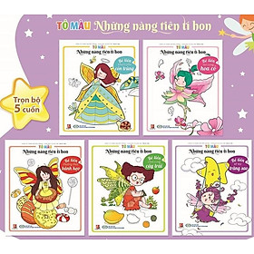 Bộ 5 cuốn Tô Màu Những Nàng Tiên Tí Hon