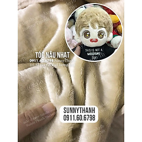 Vải TÓC DOLL 3mm - Vải lông ngắn may tóc cho doll Kpop