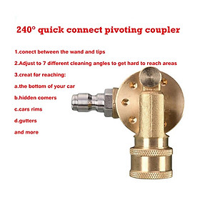 Pressure Washer Spray Nozzle Tips Multiple Degrees 1/4