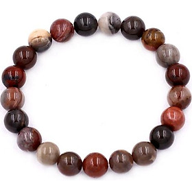 Vòng tay chuỗi hạt gỗ hóa thạch 8 ly 21 hạt - hợp tất cả các mệnh