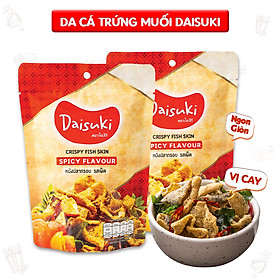 Combo 2 gói da cá trứng muối cay Daisuki Thái Lan 30g gói