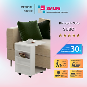 Bàn gỗ cạnh Sofa hiện đại SMLIFE Suboi  | Gỗ MDF dày 17mm chống ẩm | D42xR35xC50cm - Màu