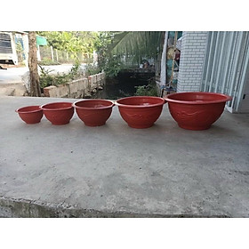 Mua chậu nhựa tròn T38 đỏ gạch