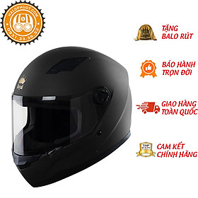 Nón Fullface Phượt _ Mũ Bảo Hiểm Đẹp Moto Royal Đen nhám _ Kính chống bụi, chống chói màu ngẫu nhiên