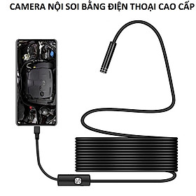 Mua Camera nội soi 6 led cắm điện thoại 3in1 đa năng dài 2m hàng cao cấp siêu nét