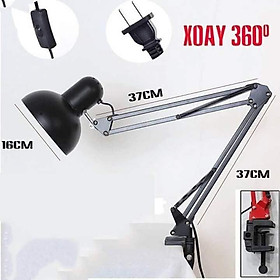 Mua Đèn bàn học-Đèn kẹp bàn gấp khúc cao cấp chống cận học sinh xoay 360 độ tiện dụng