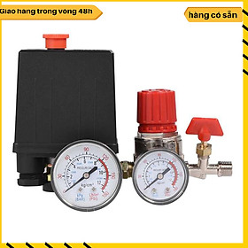 Mua Bộ Điều Chỉnh Áp Suất Máy Nén Khí  Rơ le Điều Khiển Áp Suất + Van Đo  đa năng