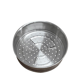 Mua Xửng hấp inox Kims Cook 24 cm   tặng 1 nắp kính Fivestar