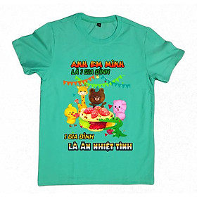 Áo Thun Nam Họa Tiết 1 Gia Đình Là Ăn Nhiệt Tình