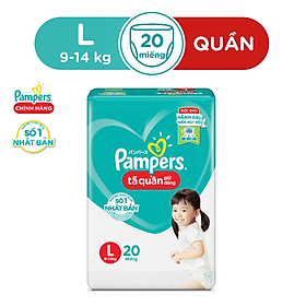 Tã Quần Pampers Giữ Dáng Mới Gói Trung M22/L20/XL18/ XXL16 - L20