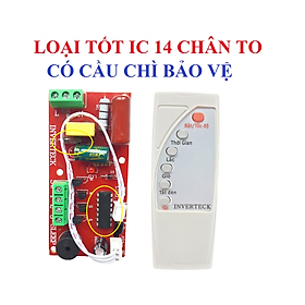 Mua Mạch quạt điều khiển quạt từ xa INVERTECH loại tốt IC to 14 chân có cầu chì bảo vệ dùng cho các loại quạt bàn quạt treo tường...