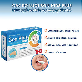 Gạc rơ lưỡi BON KIDS PLUS - làm sạch và bảo vệ răng miệng