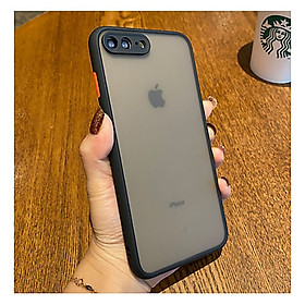 Ốp lưng trong nhám viền Shield Matte Color bảo vệ camera cho iPhone