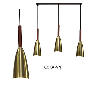 Mua Đèn thả trần trang trí quán cà phê-cửa hàng-quầy bar-bàn ăn TCF64 thân hợp kim vàng phong cách hiện đại