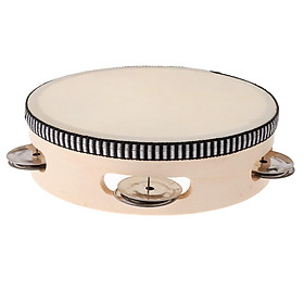 6" Tambourine Drum Musical Instrument for Wedding Dance Party KTV Concert