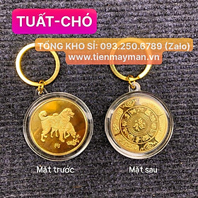 Móc treo chìa khóa hình đồng xu 12 con giáp - Ecoins