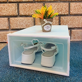 Mua Hộp đựng giày nhựa cứng trong suốt Lắp Ráp Thông Minh (size lớn để được size 36-44)