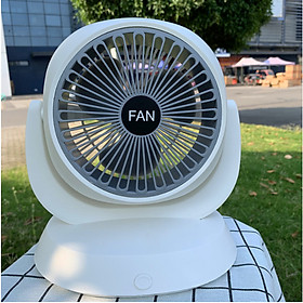 Mua Quạt Tích Điện Để Bàn Fan F3 Xoay 180 Động Cơ Không Tiếng Ồn  3 Cấp Độ Gió Siêu Mát  Cổng Sạc Nhanh Type-C - Giao Màu Ngẫu Nhiên - Hàng Chính Hãng