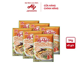 Combo 6 Gói Gia Vị Nêm Sẵn Aji-Quick® Bún Riêu Cua 54g/gói