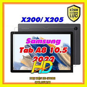 Dán màn hình dành cho Samsung Tab A8 - 10.5 inch 2022 X200/X205 Kính Cường Lực Chính Hãng Glass Pro Độ Cứng 9H, Hạn Chế Vân Tay, Bảo Vệ Màn Hình- Hàng Chính hãng