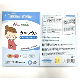 Bổ Sung Can xi cho bà bầu Akamama (120 viên)