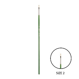 Cọ Vẽ  Màu Acrylic, Màu Dầu Đầu Vuông Thân Gỗ