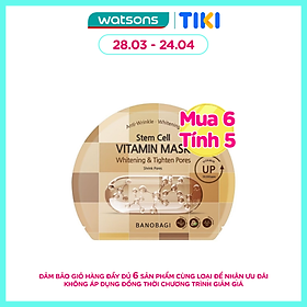 Mặt Nạ Banobagi Stem Cell Vitamin Mask Whitening and Tighten Pores 30g