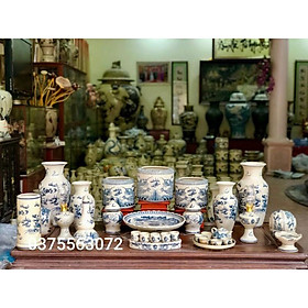 Mua Bộ đồ thờ men rạn vẽ sen  rồng