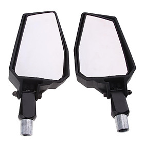 2pcs 1.75" Clamp ATV  6 x 4'' Rear View Mirror for