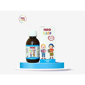 Siro NEO KIDS Omega 3 + DHA Vị Dâu Tây Thơm Ngon (Chai 150ml) - Nhập Khẩu Từ Châu Âu - Hỗ Trợ Phát Triển Trí Não, Tăng Cường Thị Lực