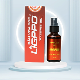 Dầu xoa bóp thảo dược Ligpro, chai 50ml, đau nhức mỏi cơ xương khớp