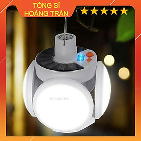 Mua Bóng đèn led tích điện  năng lượng mặt trời hình 4 Cánh Hoa có thể đóng mở (40W)