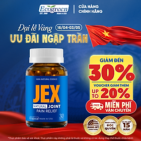 [Hộp 30v] Viên Uống Giảm Đau Xương Khớp JEX Ecogreen Tái Tạo Sụn Khớp