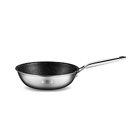 Chảo chống dính vân đá Inox 304 liền khối sâu lòng Elmich Trimax CZ EL-3835 size 20cm